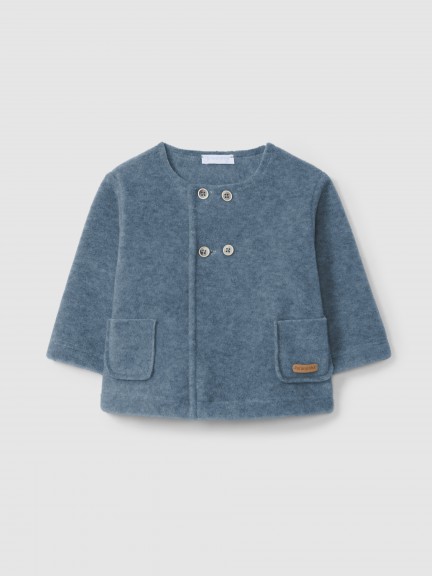 Fleece jacket with pockets