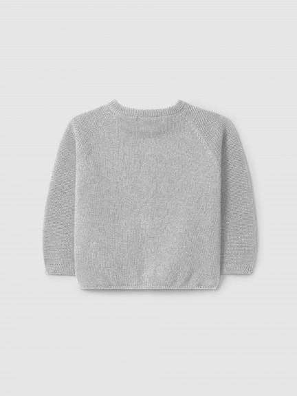 Knitted cardigan round collar Knitted cardigan round collar