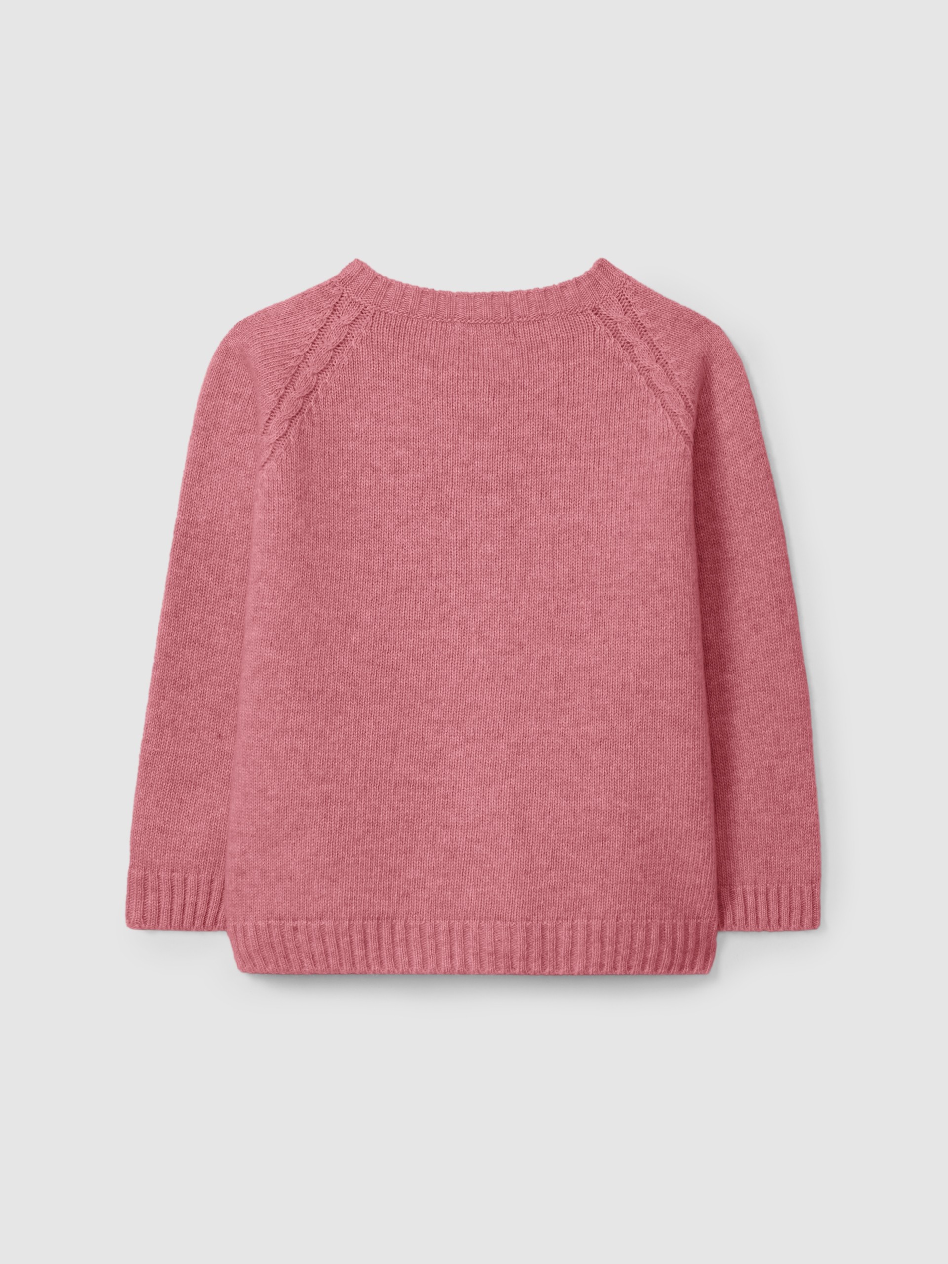 Knitted cardigan with braid detail