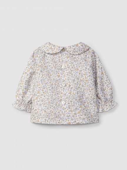 Floral blouse with smocking Floral blouse with smocking