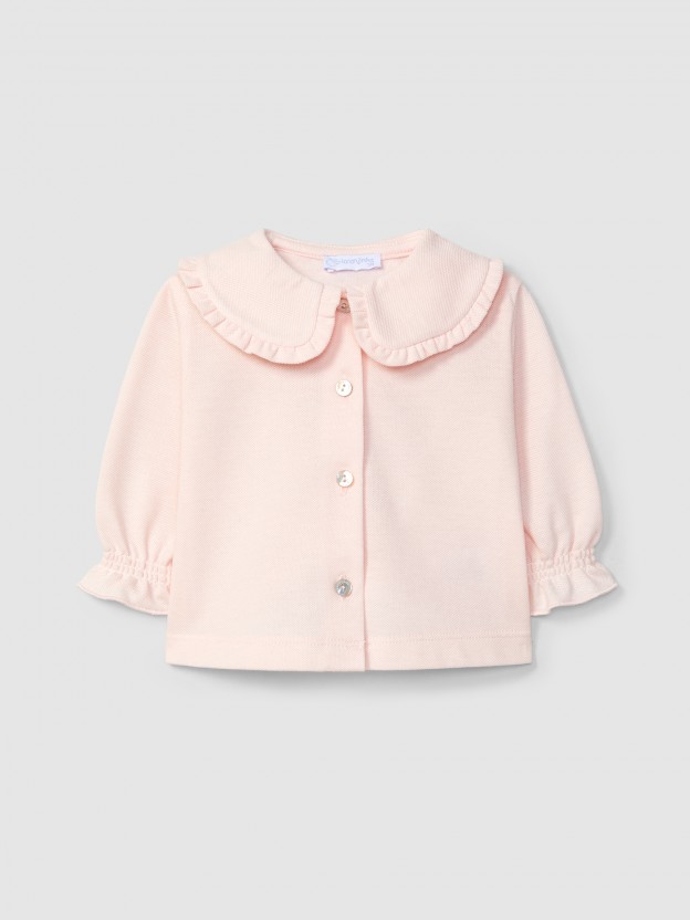 Piqu� blouse