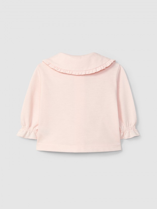 Piqu� blouse