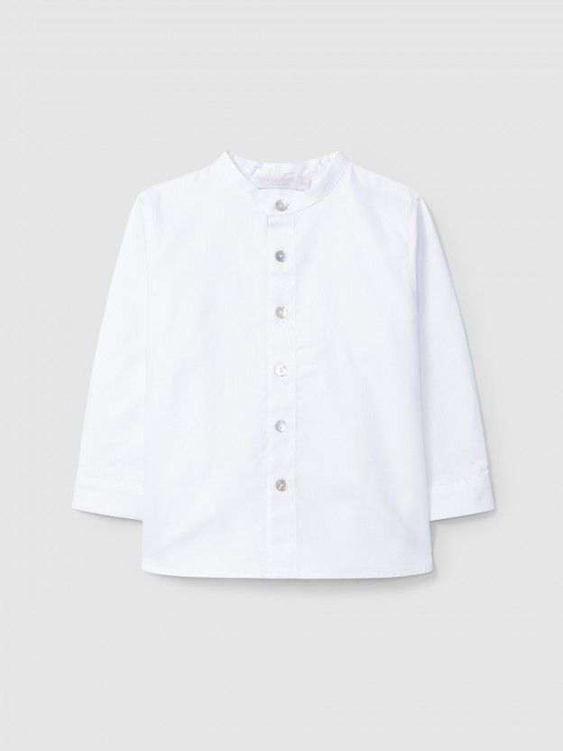 Camisa cuello mao