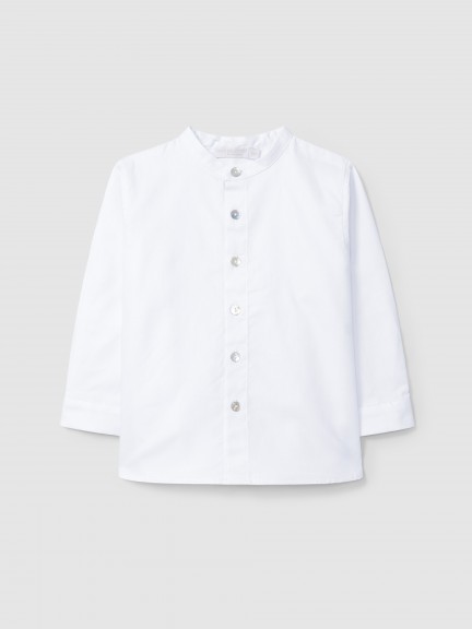 Mandarin collar shirt Mandarin collar shirt