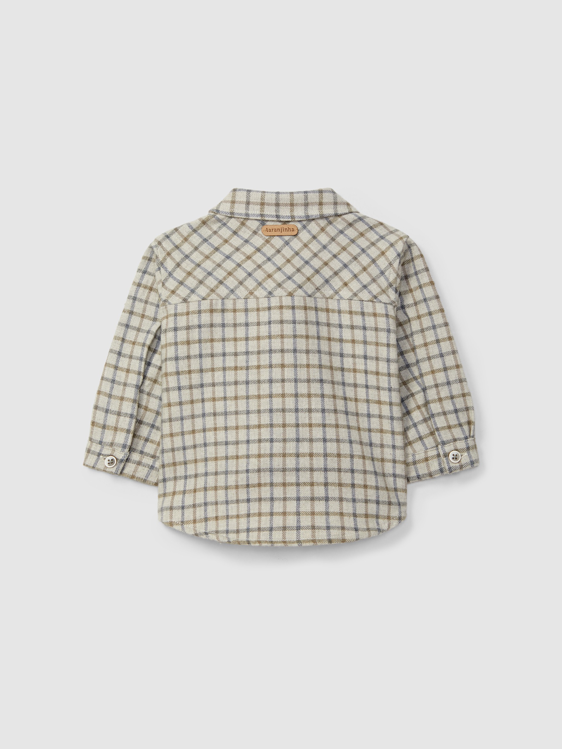 Camisa xadrez algodão orgânico