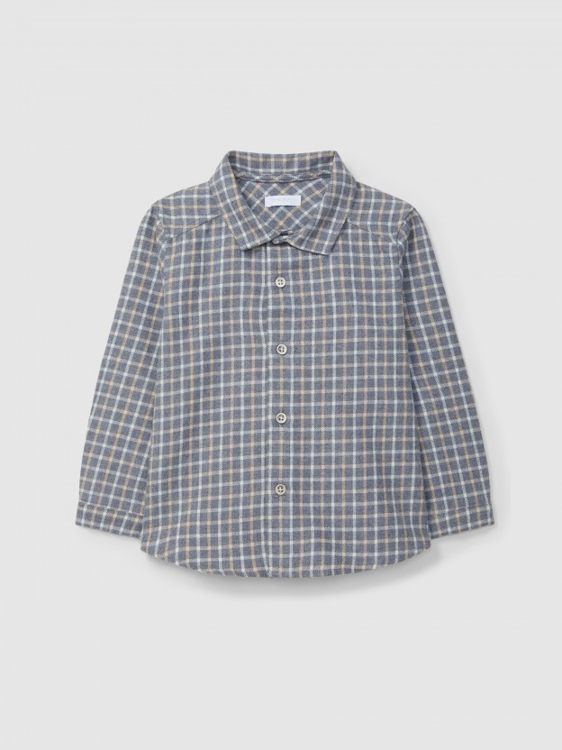 Organic cotton check shirt Organic cotton check shirt