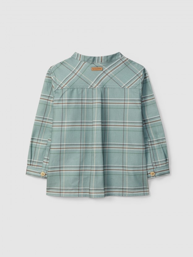 Camisa de cuadros con bolsillo Camisa de cuadros con bolsillo