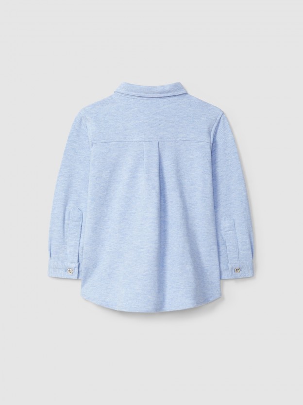 Piqué shirt with pocket Piqué shirt with pocket