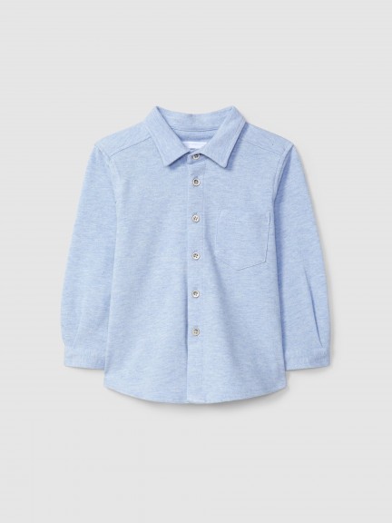 Camisa de piqu� con bolsillo