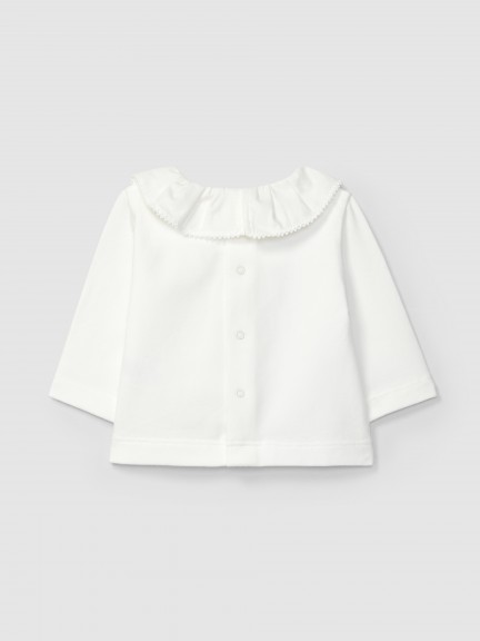 Longsleeve with ruffled collar Longsleeve with ruffled collar