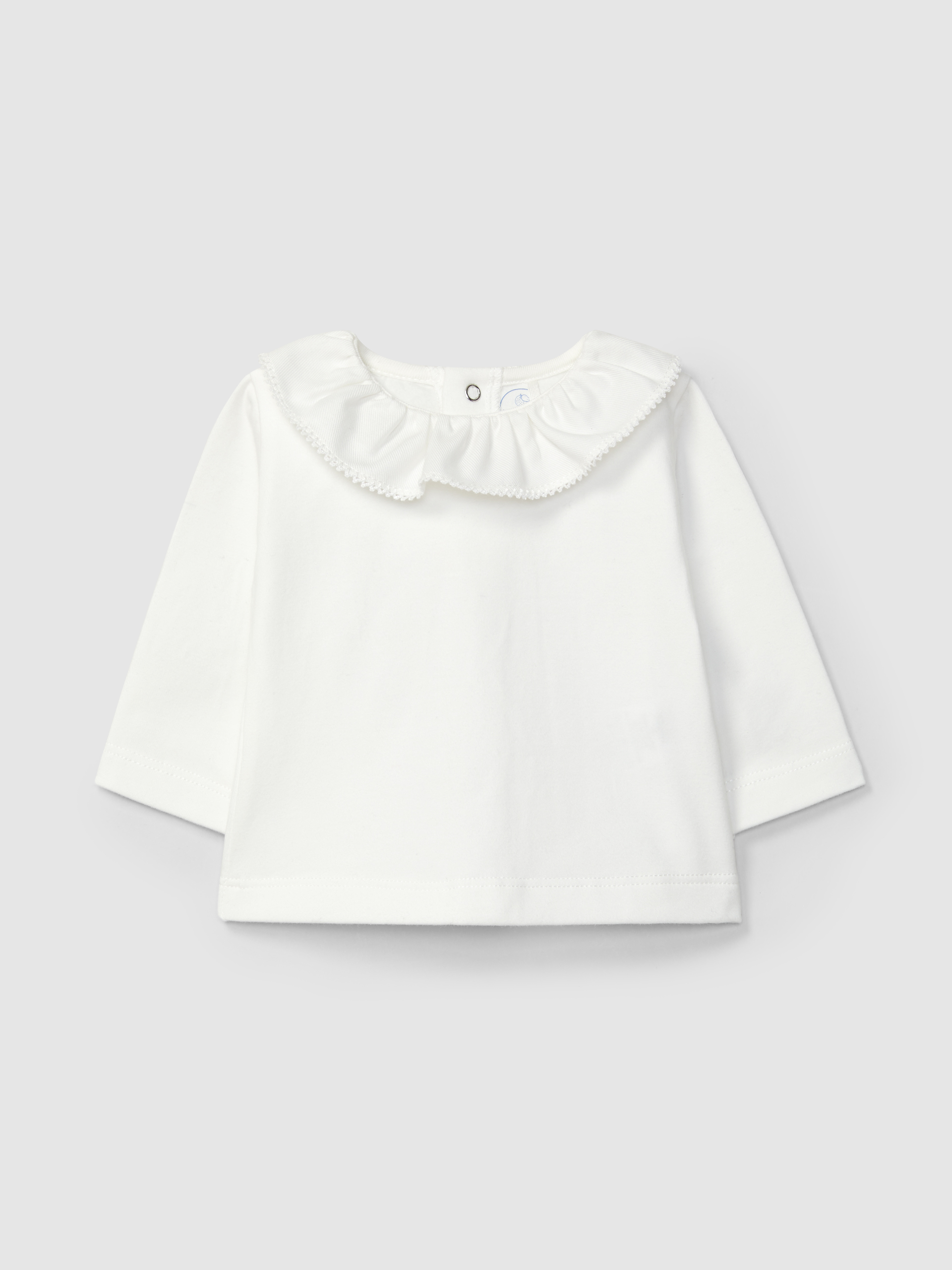 Longsleeve com gola de folho
