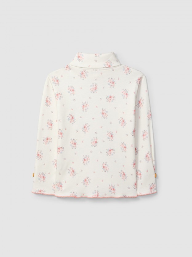 Sweater turtleneck floral print Sweater turtleneck floral print