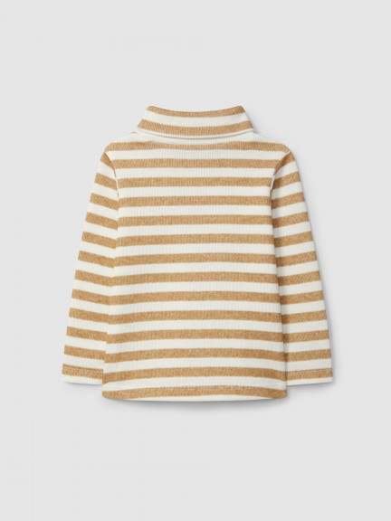 Jersey cuello alto de rayas Jersey cuello alto de rayas