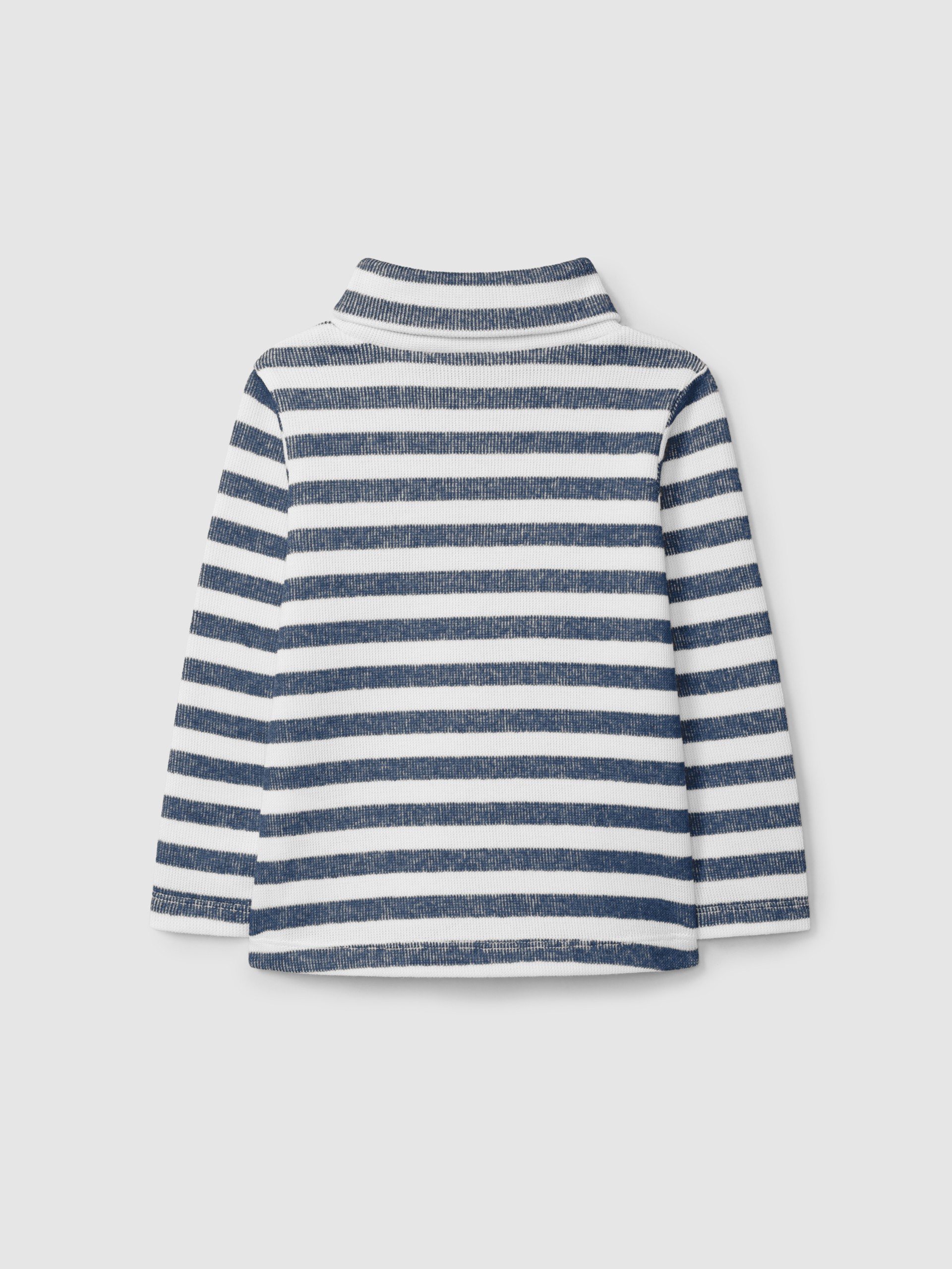 Striped turtleneck sweater