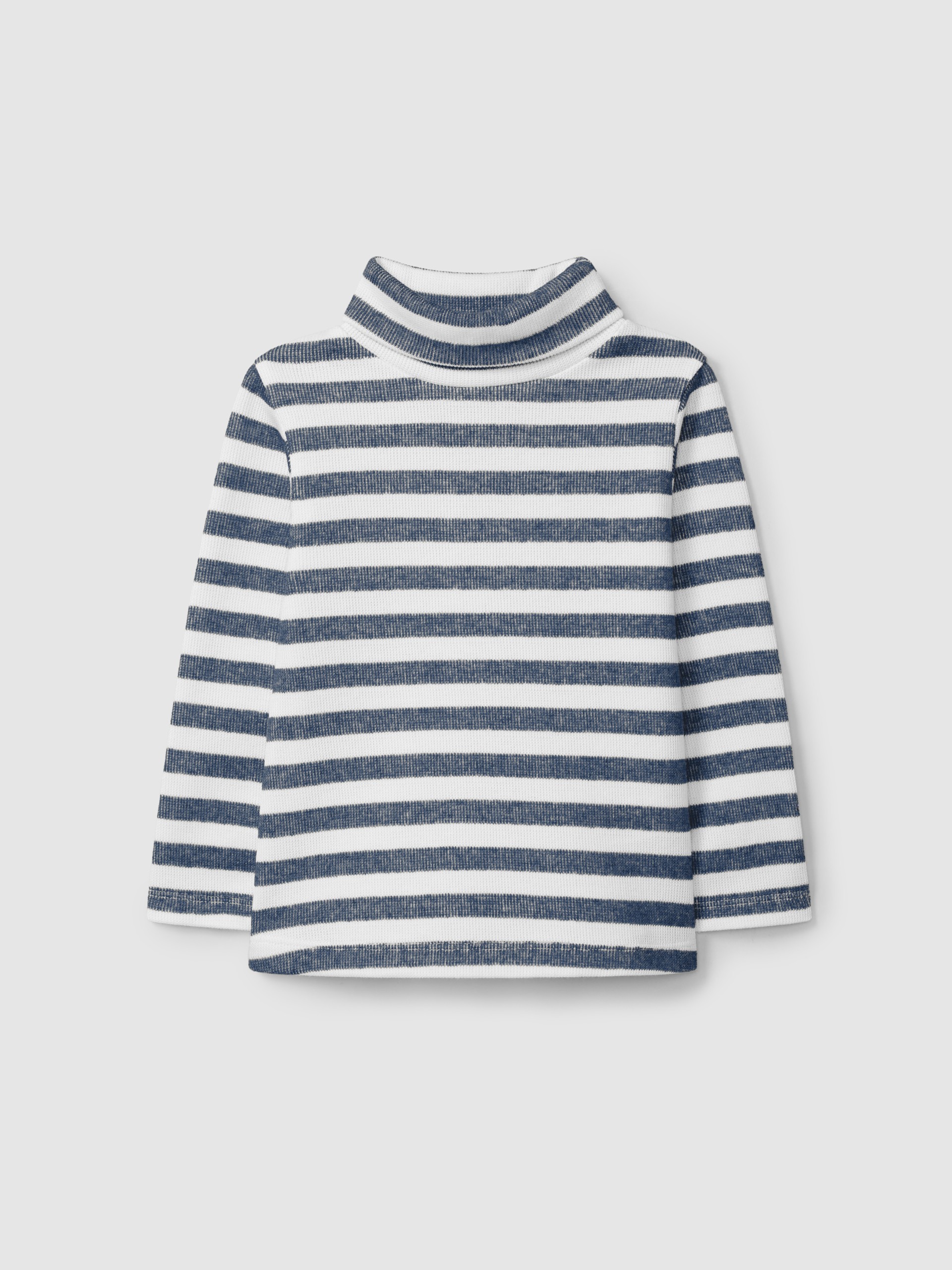 Striped turtleneck sweater