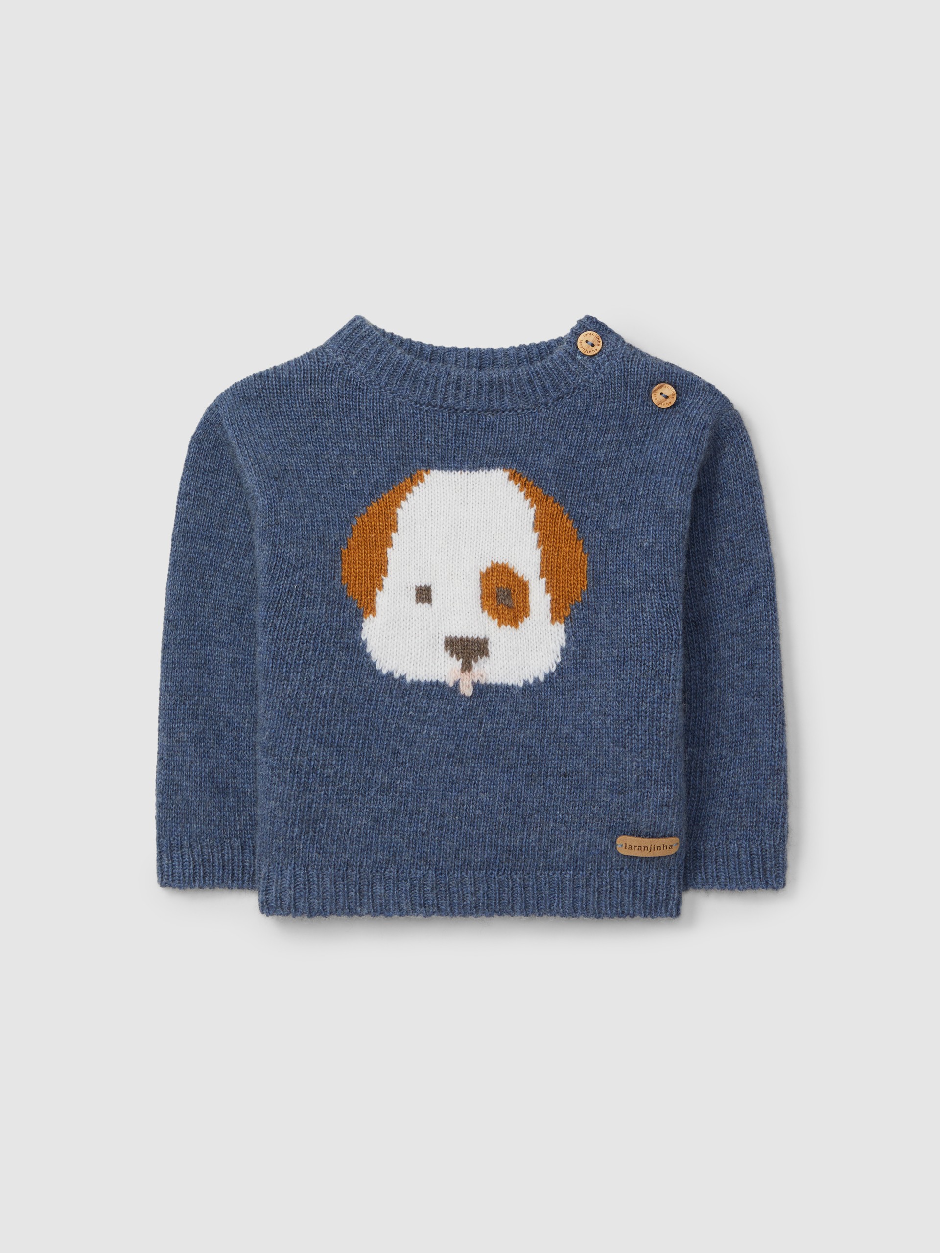 Jersey tricotado con aplicación de figura