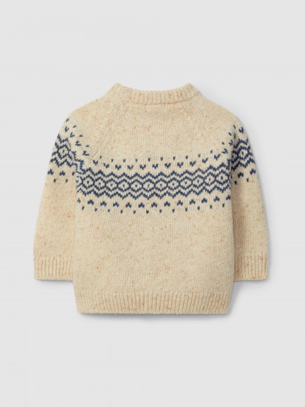 Knitted jumper with jaquard Knitted jumper with jaquard