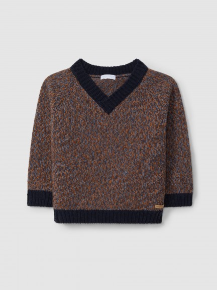 V-neck knitted jumper V-neck knitted jumper
