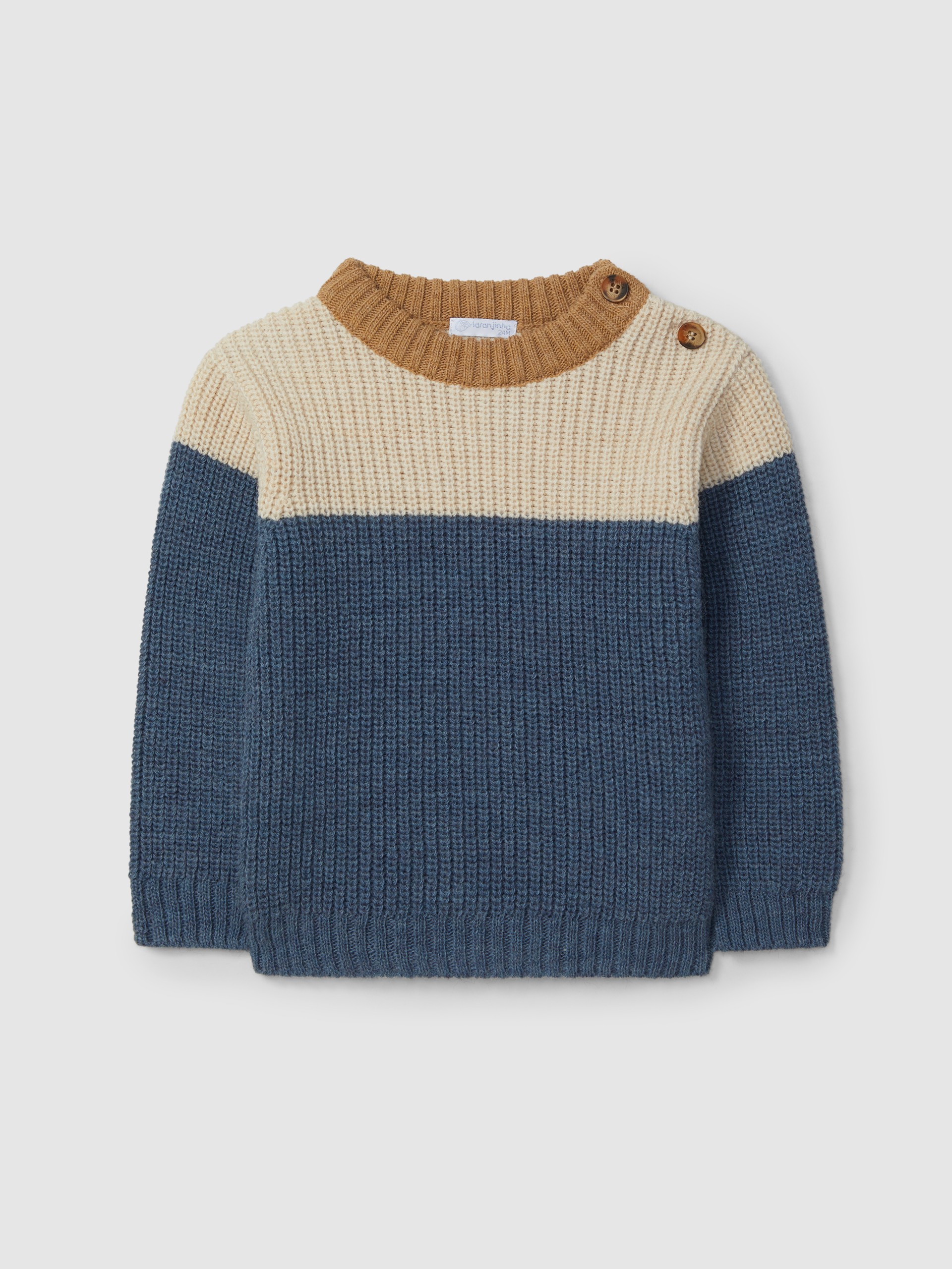 Jersey de punto escote redondo