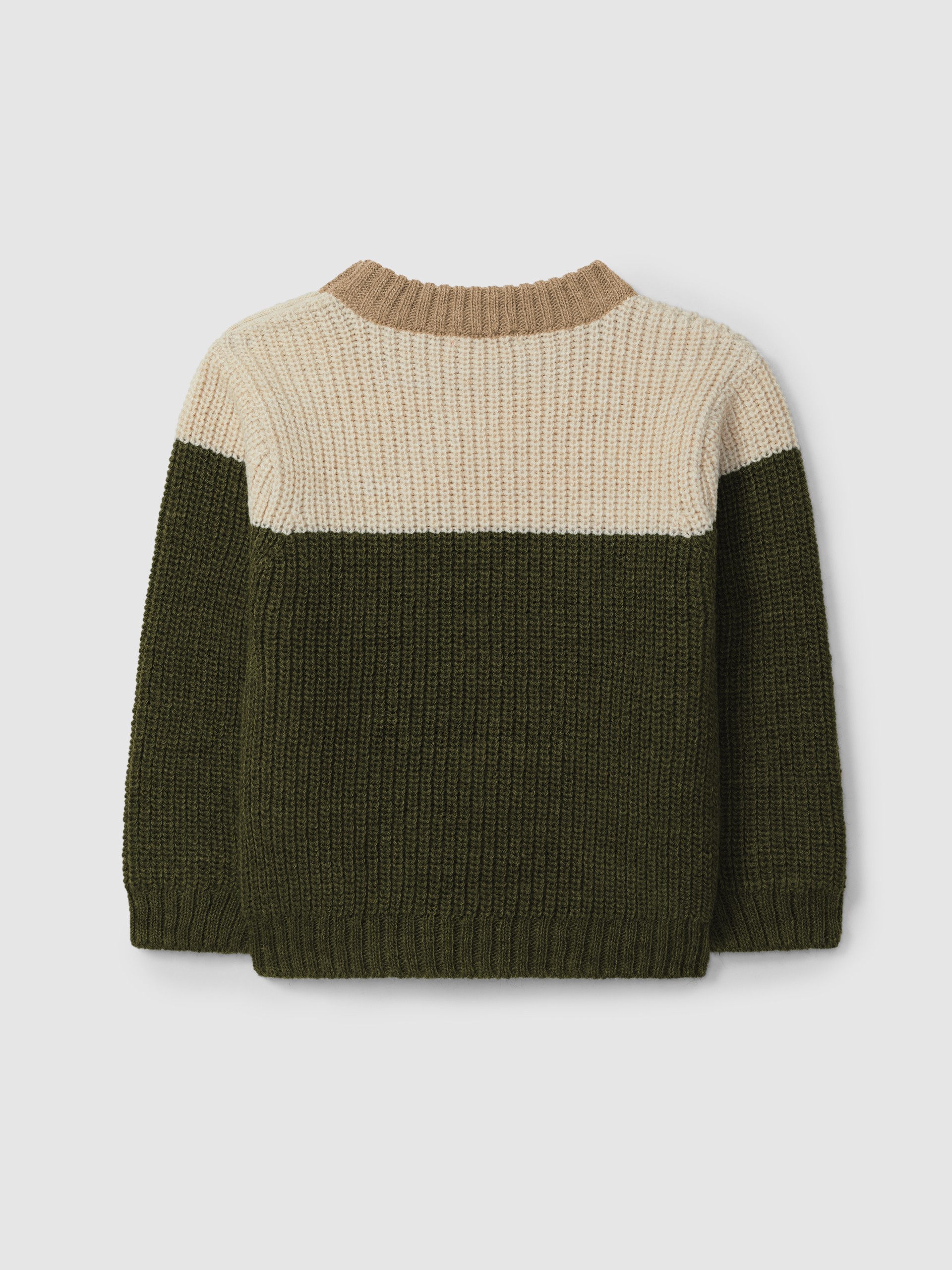 Knitted crew neck jumper