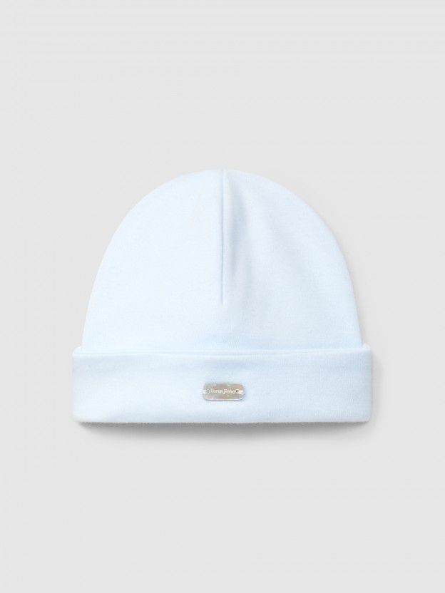 Gorro liso de algodón. Gorro liso de algodón.