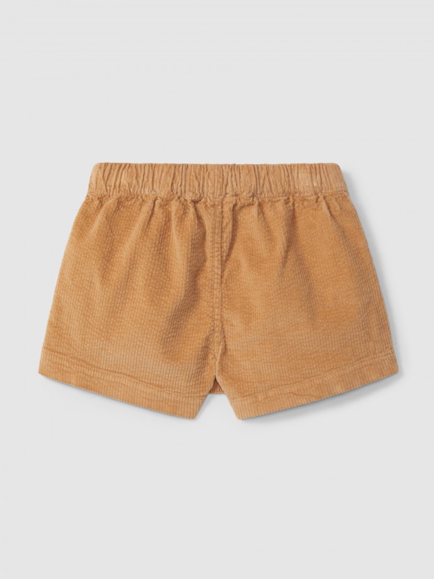 Pull-up skorts in corduroy Pull-up skorts in corduroy