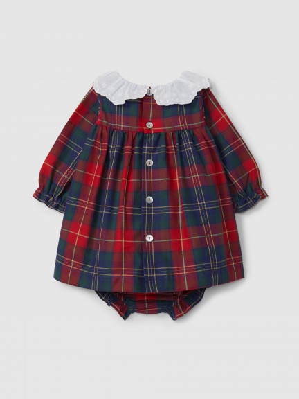 Check dress with diaper cover Check dress with diaper cover