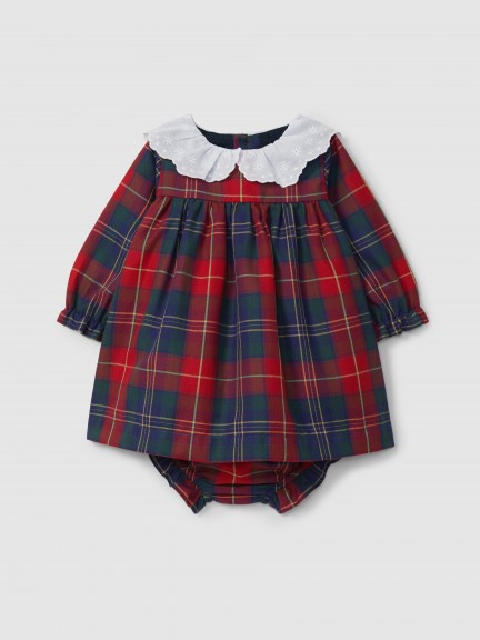 Vestido de cuadros con cubrepa�al