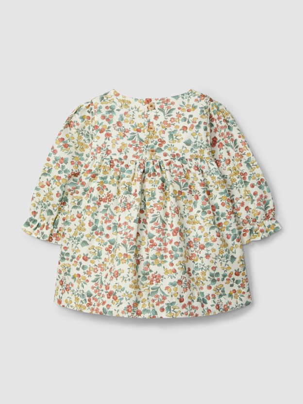 Vestido flores con smocks Vestido flores con smocks
