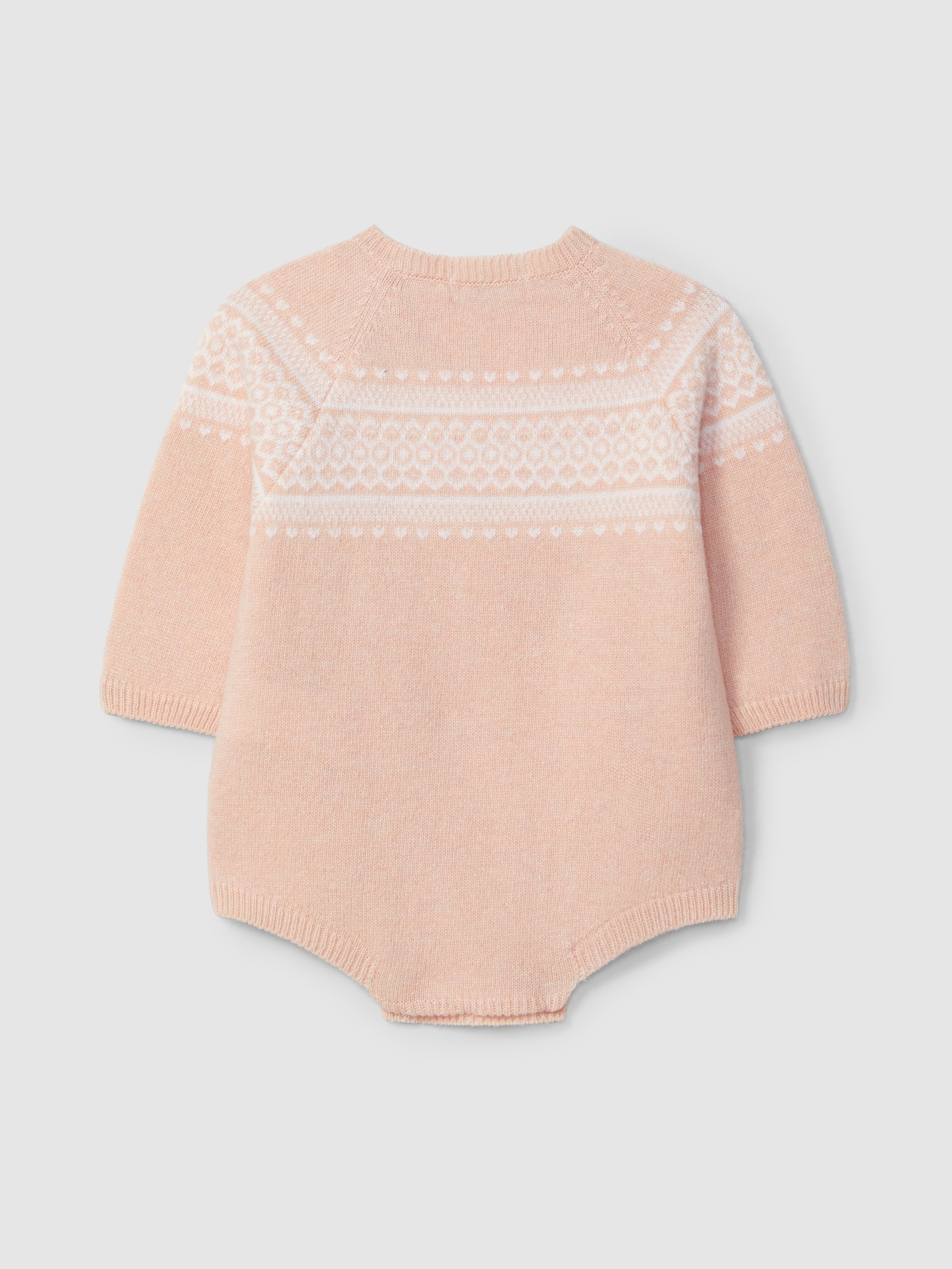 Barboteuse tricotée avec jacquard