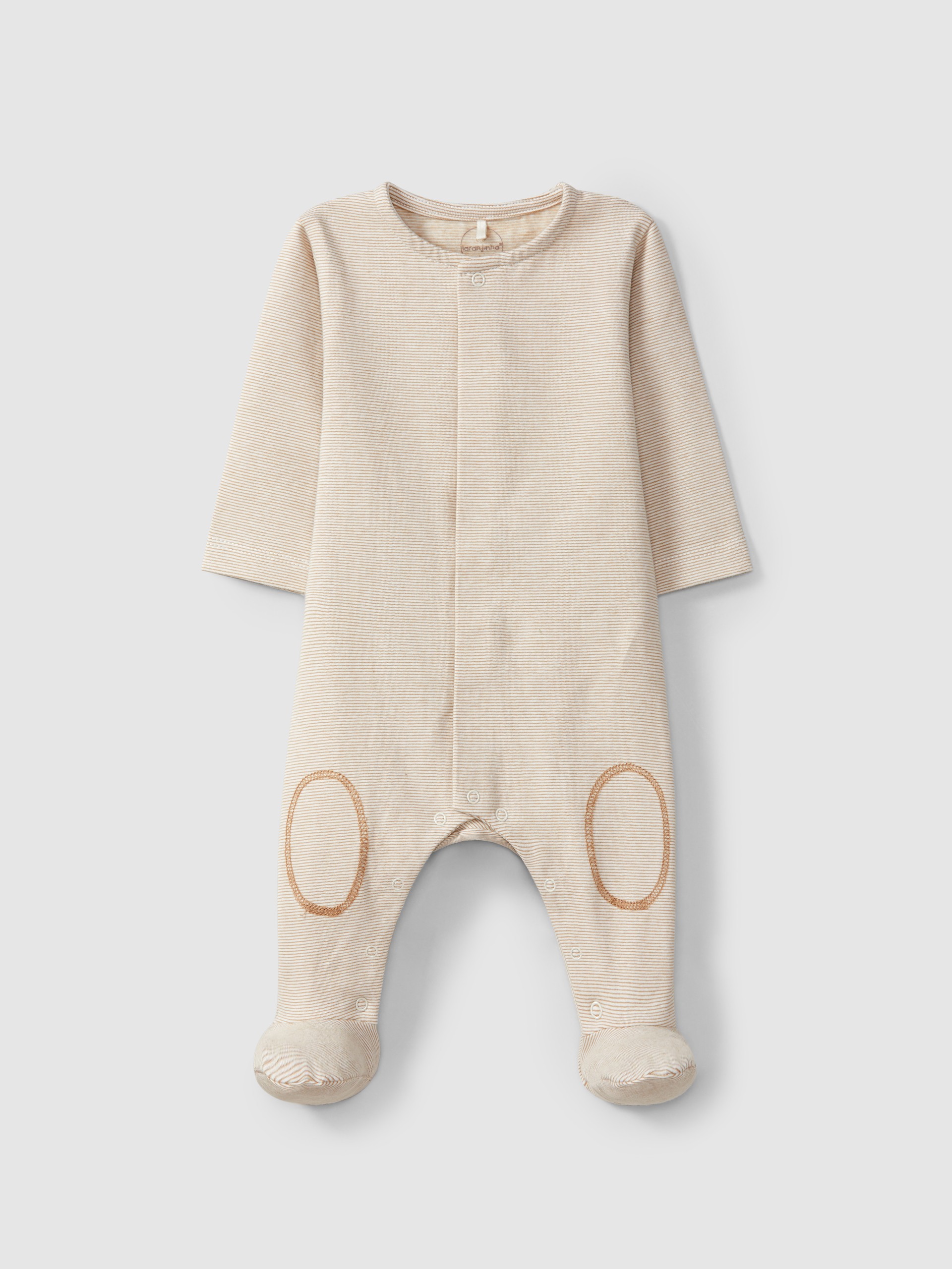 Babygrow, collarless, printed organic cotton