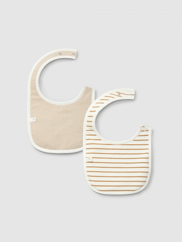 Two-pack printed bibs Two-pack printed bibs