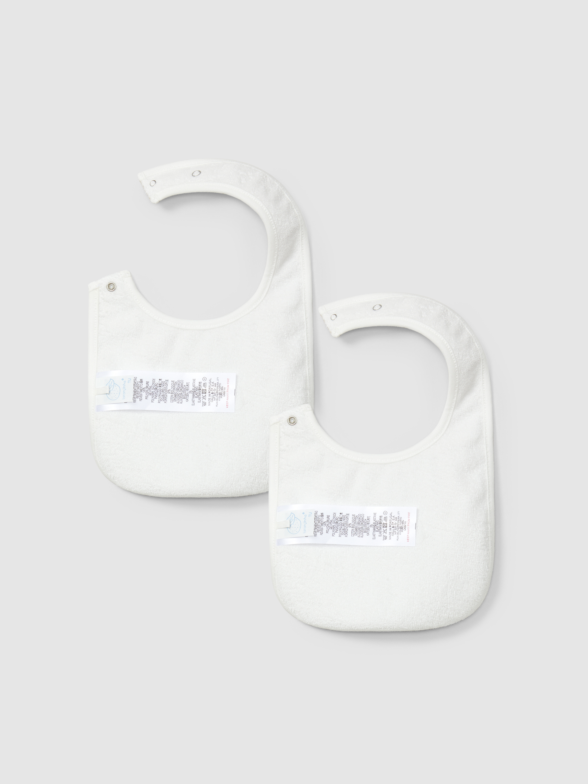 Two-pack printed bibs