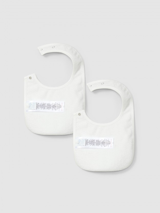 Two-pack printed bibs Two-pack printed bibs