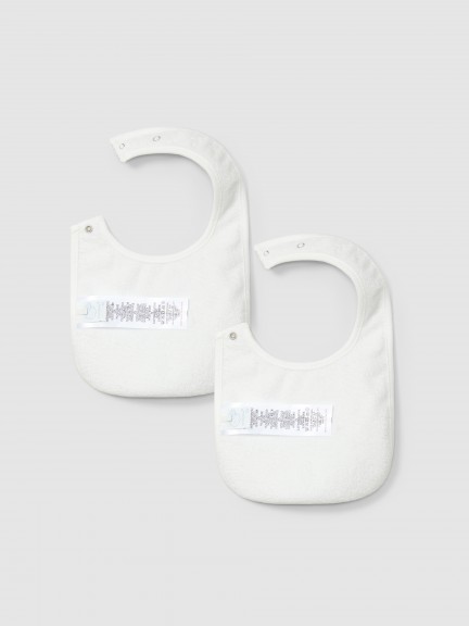 Two-pack printed bibs Two-pack printed bibs
