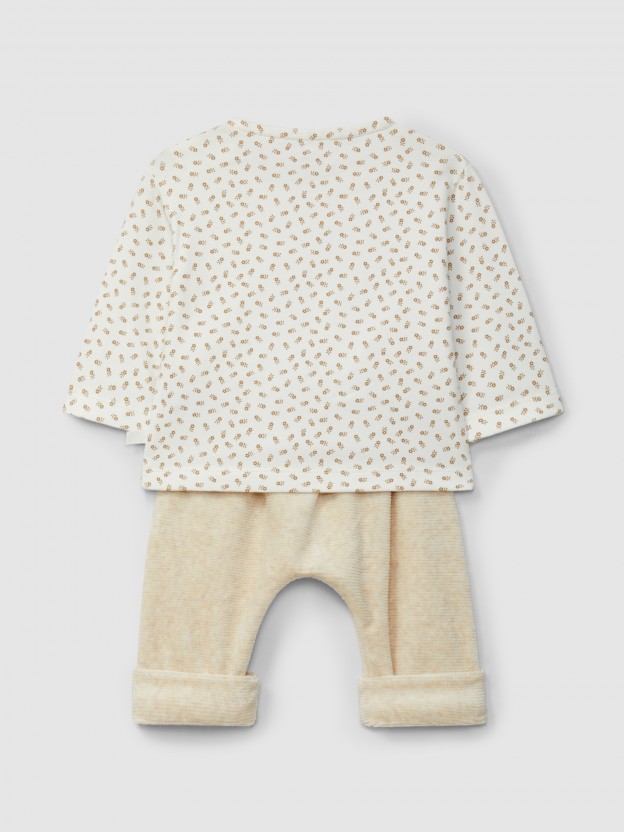 Two-piece organic cotton set