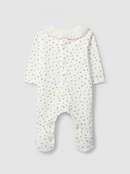 Gift box babygrow e babetes flores delicadas Gift box babygrow e babetes flores delicadas