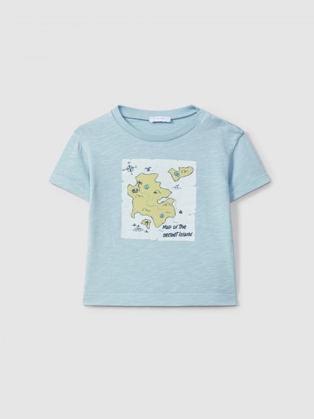 T-shirt "Map of the secret island" T-shirt "Map of the secret island"