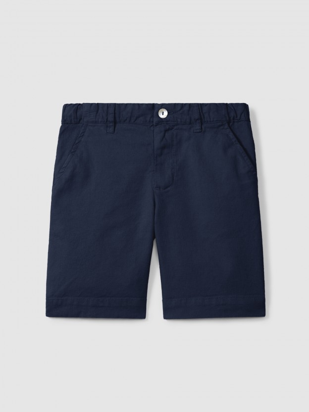 Pantalón corto en lona Pantalón corto en lona