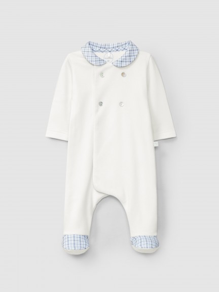 Babygrow en maille de coton avec d�coratifs