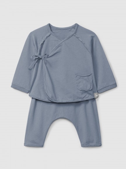 Conjunto de duas pe�as em malha lisa