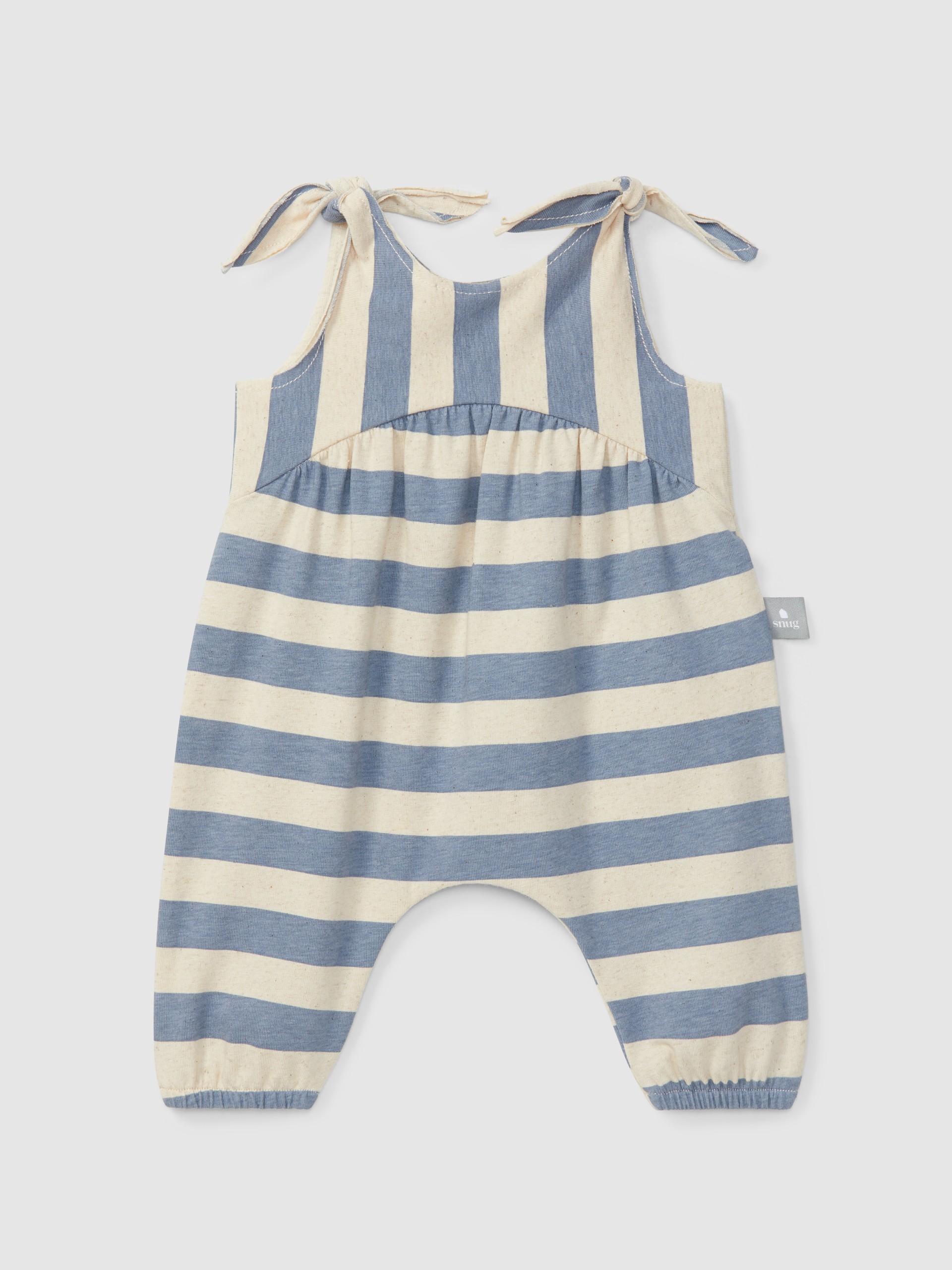 Striped dungarees
