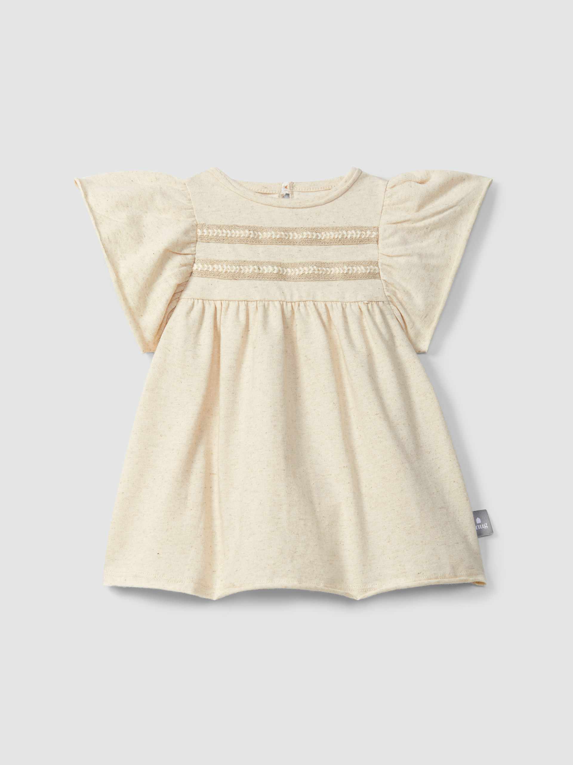 Vestido con detalle de cinta trenzada