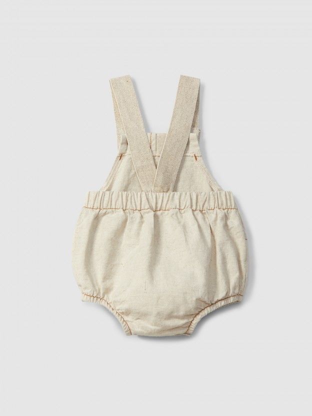 Barboteuse style biologique avec poche Barboteuse style biologique avec poche