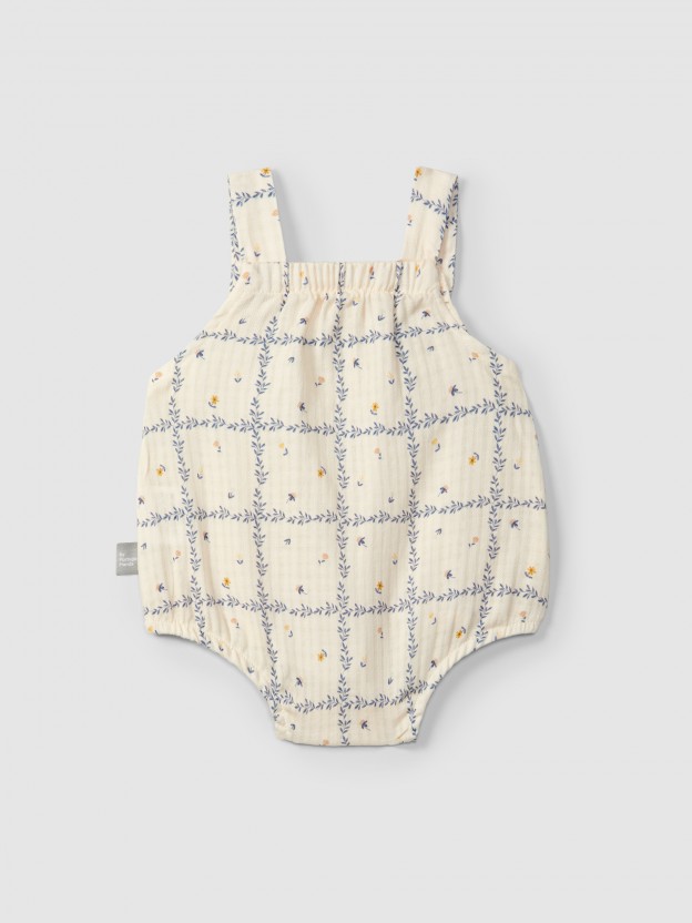 Shortie printed textured cotton Shortie printed textured cotton