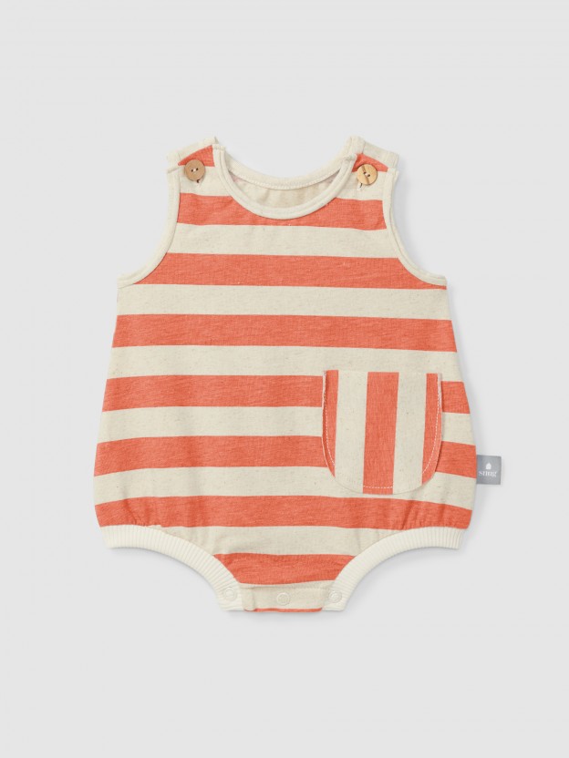 Barboteuse � rayures
