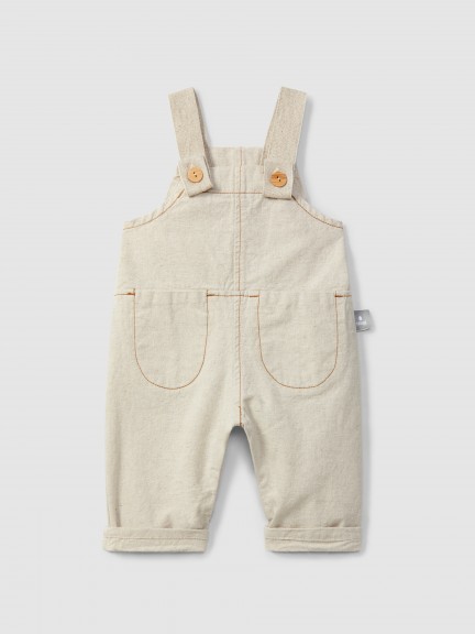 Organic style dungarees with pockets Organic style dungarees with pockets