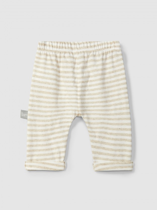 Pantalon pull-up à rayures Pantalon pull-up à rayures