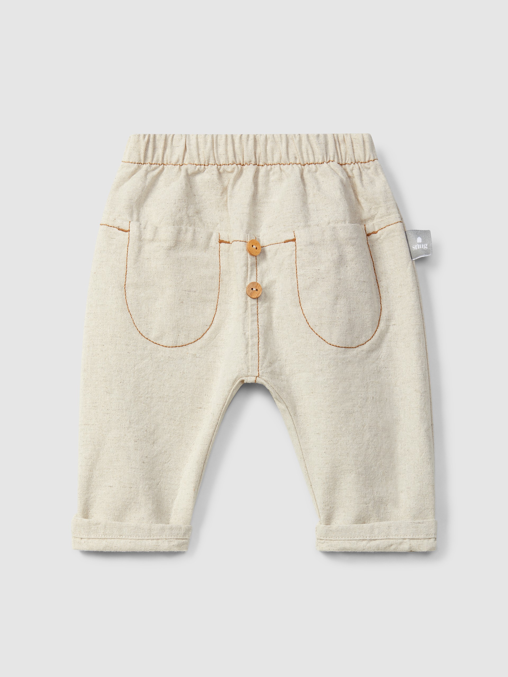 Pantalon pull-up style biologique avec poches