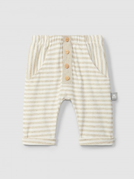 Pantalon pull-up à rayures Pantalon pull-up à rayures